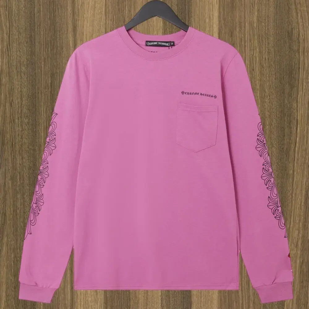 Chrome Hearts | Tops | Chrome Hearts Long Sleeve Pink | Poshmark